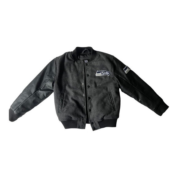 Seattle Seahawks NFL Polyester Wool Jacket Boys size 10/12 - Picture 2 of 2